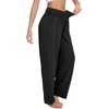 image:imageWiWi Pajama Pants for Women Bamboo Viscose Super Soft Bottoms Plus Size Cooling Wide Leg Casual Lounge Yoga Sweatpants S4XEblack