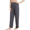 image:imageWiWi Pajama Pants for Women Bamboo Viscose Super Soft Bottoms Plus Size Cooling Wide Leg Casual Lounge Yoga Sweatpants S4XEdark Grey