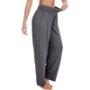 image:imageWiWi Pajama Pants for Women Bamboo Viscose Super Soft Bottoms Plus Size Cooling Wide Leg Casual Lounge Yoga Sweatpants S4XEdark Grey