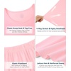 image:imageWiWi Pajamas for Women Super Soft Pajama Sets Cooling Short Sleeve Top Capri Pants Viscose from Bamboo Sleepwear Pjs S4XAblush Pink