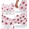 image:imageWiWi Pajamas for Women Super Soft Pajama Sets Cooling Short Sleeve Top Capri Pants Viscose from Bamboo Sleepwear Pjs S4XAcoffee Cup