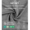 image:imageWiWi Pajamas for Women Super Soft Pajama Sets Cooling Short Sleeve Top Capri Pants Viscose from Bamboo Sleepwear Pjs S4XAdark Heather Grey