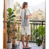 image:imageWiWi Pajamas for Women Super Soft Pajama Sets Cooling Short Sleeve Top Capri Pants Viscose from Bamboo Sleepwear Pjs S4XBlight Grey