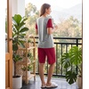 image:imageWiWi Pajamas for Women Super Soft Pajama Sets Cooling Short Sleeve Top Capri Pants Viscose from Bamboo Sleepwear Pjs S4XBwine