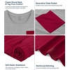 image:imageWiWi Pajamas for Women Super Soft Pajama Sets Cooling Short Sleeve Top Capri Pants Viscose from Bamboo Sleepwear Pjs S4XBwine