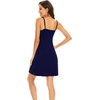 image:imageWiWi Slip Dress for Women Sleeveless Nightgowns Sexy Chemise Nightgown Full Slips Babydoll Viscose from Bamboo SXXLAnavy