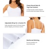 image:imageWiWi Slip Dress for Women Sleeveless Nightgowns Sexy Chemise Nightgown Full Slips Babydoll Viscose from Bamboo SXXLApure White