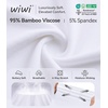 image:imageWiWi Slip Dress for Women Sleeveless Nightgowns Sexy Chemise Nightgown Full Slips Babydoll Viscose from Bamboo SXXLApure White
