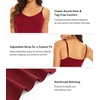 image:imageWiWi Slip Dress for Women Sleeveless Nightgowns Sexy Chemise Nightgown Full Slips Babydoll Viscose from Bamboo SXXLAwine Red
