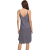image:imageWiWi Slip Dress for Women Sleeveless Nightgowns Sexy Chemise Nightgown Full Slips Babydoll Viscose from Bamboo SXXLBdark Grey