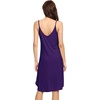 image:imageWiWi Slip Dress for Women Sleeveless Nightgowns Sexy Chemise Nightgown Full Slips Babydoll Viscose from Bamboo SXXLBdark Purple