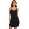 image:imageWiWi Slip Dress for Women Sleeveless Nightgowns Sexy Chemise Nightgown Full Slips Babydoll Viscose from Bamboo SXXLCblack