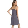 image:imageWiWi Slip Dress for Women Sleeveless Nightgowns Sexy Chemise Nightgown Full Slips Babydoll Viscose from Bamboo SXXLDark Grey