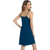 image:imageWiWi Slip Dress for Women Sleeveless Nightgowns Sexy Chemise Nightgown Full Slips Babydoll Viscose from Bamboo SXXLDink Blue