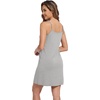image:imageWiWi Slip Dress for Women Sleeveless Nightgowns Sexy Chemise Nightgown Full Slips Babydoll Viscose from Bamboo SXXLDlight Heather Grey