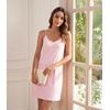 image:imageWiWi Slip Dress for Women Sleeveless Nightgowns Sexy Chemise Nightgown Full Slips Babydoll Viscose from Bamboo SXXLDpink