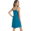 image:imageWiWi Slip Dress for Women Sleeveless Nightgowns Sexy Chemise Nightgown Full Slips Babydoll Viscose from Bamboo SXXLDteal Blue