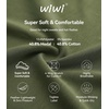 image:imageWiWi Super Soft Cooling Mens Tracksuit Set Breathable 2 Piece Jogger Outfit Modal Cotton Pullover Jogging Sweatsuits SXXLAolive Green