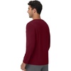 image:imageWiWi Viscose from Bamboo Mens Long Sleeve TShirt Crew Neck Lightweight Cooling Running Hiking SXXLDark Red
