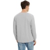 image:imageWiWi Viscose from Bamboo Mens Long Sleeve TShirt Crew Neck Lightweight Cooling Running Hiking SXXLLight Heather Grey