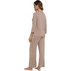 image:imageWiWi Viscose from Bamboo Pajama Set for Women 2 Pieces Long Sleeve Loungwear Soft Sleepwear Loose Comfy Pj Sets Pockets SXXLDcamel