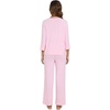 image:imageWiWi Viscose from Bamboo Pajama Set for Women 2 Pieces Long Sleeve Loungwear Soft Sleepwear Loose Comfy Pj Sets Pockets SXXLDpink