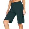 image:imageWiWi Viscose from Bamboo Soft Sleep Shorts for Women Pajama Bottoms Lounge Plus Size Lightweight Short Pants S3XBlackish Green