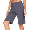 image:imageWiWi Viscose from Bamboo Soft Sleep Shorts for Women Pajama Bottoms Lounge Plus Size Lightweight Short Pants S3XDark Grey