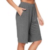 image:imageWiWi Viscose from Bamboo Soft Sleep Shorts for Women Pajama Bottoms Lounge Plus Size Lightweight Short Pants S3XDark Heather Grey
