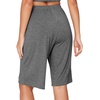 image:imageWiWi Viscose from Bamboo Soft Sleep Shorts for Women Pajama Bottoms Lounge Plus Size Lightweight Short Pants S3XDark Heather Grey