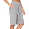 image:imageWiWi Viscose from Bamboo Soft Sleep Shorts for Women Pajama Bottoms Lounge Plus Size Lightweight Short Pants S3XHeather Grey