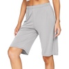 image:imageWiWi Viscose from Bamboo Soft Sleep Shorts for Women Pajama Bottoms Lounge Plus Size Lightweight Short Pants S3XLight Grey