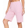 image:imageWiWi Viscose from Bamboo Soft Sleep Shorts for Women Pajama Bottoms Lounge Plus Size Lightweight Short Pants S3XPink White Stripe