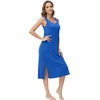 image:imageWiWi Viscose from Bamboo Tank Nightgown for Women Super Soft Summer Sleeveless Cooling Sleep Shirts SXXLAbright Blue