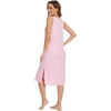 image:imageWiWi Viscose from Bamboo Tank Nightgown for Women Super Soft Summer Sleeveless Cooling Sleep Shirts SXXLApink