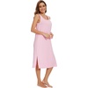 image:imageWiWi Viscose from Bamboo Tank Nightgown for Women Super Soft Summer Sleeveless Cooling Sleep Shirts SXXLApink