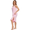 image:imageWiWi Viscose from Bamboo Tank Nightgown for Women Super Soft Summer Sleeveless Cooling Sleep Shirts SXXLApink