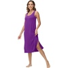 image:imageWiWi Viscose from Bamboo Tank Nightgown for Women Super Soft Summer Sleeveless Cooling Sleep Shirts SXXLApurple