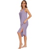 image:imageWiWi Viscose from Bamboo Tank Nightgown for Women Super Soft Summer Sleeveless Cooling Sleep Shirts SXXLAviolet