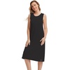 image:imageWiWi Viscose from Bamboo Tank Nightgown for Women Super Soft Summer Sleeveless Cooling Sleep Shirts SXXLBblack