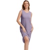 image:imageWiWi Viscose from Bamboo Tank Nightgown for Women Super Soft Summer Sleeveless Cooling Sleep Shirts SXXLBviolet