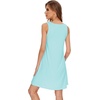 image:imageWiWi Viscose from Bamboo Tank Nightgown for Women Super Soft Summer Sleeveless Cooling Sleep Shirts SXXLCaqua