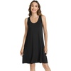image:imageWiWi Viscose from Bamboo Tank Nightgown for Women Super Soft Summer Sleeveless Cooling Sleep Shirts SXXLCblack
