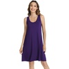 image:imageWiWi Viscose from Bamboo Tank Nightgown for Women Super Soft Summer Sleeveless Cooling Sleep Shirts SXXLCdark Purple