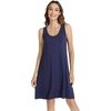 image:imageWiWi Viscose from Bamboo Tank Nightgown for Women Super Soft Summer Sleeveless Cooling Sleep Shirts SXXLCnavy