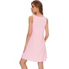 image:imageWiWi Viscose from Bamboo Tank Nightgown for Women Super Soft Summer Sleeveless Cooling Sleep Shirts SXXLCpink