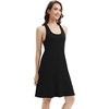image:imageWiWi Viscose from Bamboo Tank Nightgown for Women Super Soft Summer Sleeveless Cooling Sleep Shirts SXXLDblack