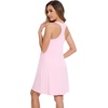image:imageWiWi Viscose from Bamboo Tank Nightgown for Women Super Soft Summer Sleeveless Cooling Sleep Shirts SXXLDpink