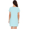 image:imageWiWi Womens Bamboo Viscose Nightgowns Soft Short Sleeve Sleep Shirt Lightweight Cool Nightshirt Pajama Dress SXXLBaqua