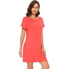 image:imageWiWi Womens Bamboo Viscose Nightgowns Soft Short Sleeve Sleep Shirt Lightweight Cool Nightshirt Pajama Dress SXXLBcoral